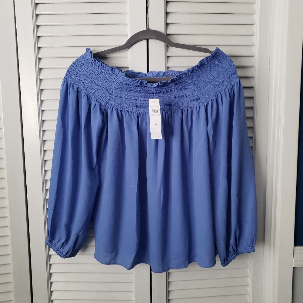 NWT Ann Taylor off-shoulder blouse